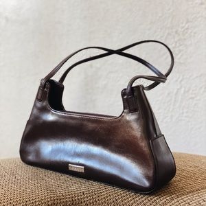 Vintage Liz Claiborne Brown Baguette Hand Bag